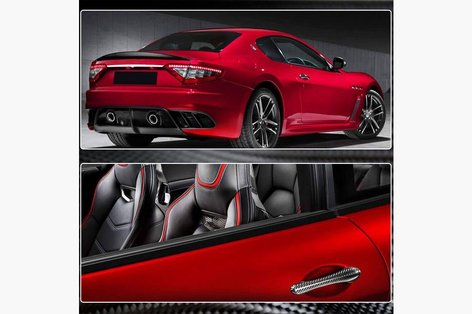 Maserati GranTurismo 2007-2019 Carbon Türgriff Abdeckungen Foto 5