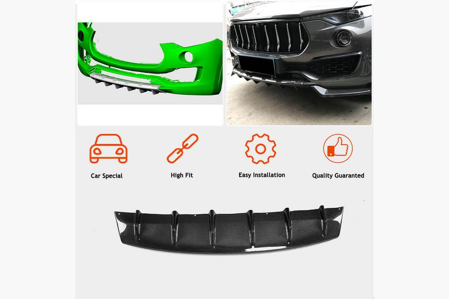 Maserati Levante 2016- Frontstoßstange Lippe V1 Aufsatz (für Base/S, Carbon) Foto 2