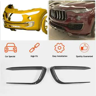 Carbon Frontstoßstangen Abdeckungen (für Base/S) Maserati Levante 2016- Foto 2