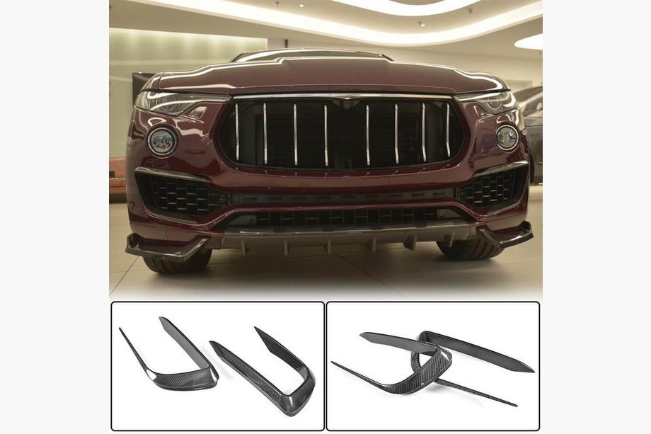Maserati Levante 2016- Carbon Frontstoßstangen Abdeckungen (für Base/S) Image