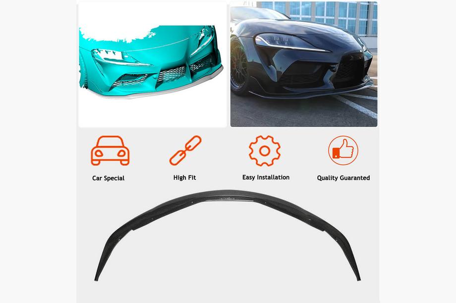 Toyota Supra 2019- Frontstoßstange Lippe V1 Aufsatz (Carbon) Foto 3