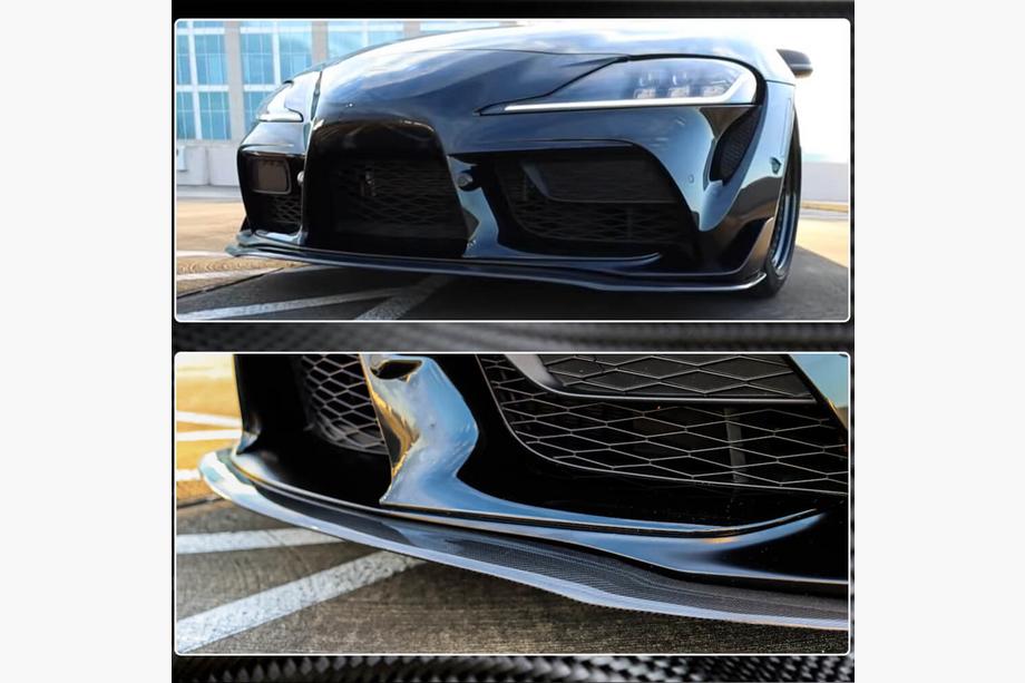 Toyota Supra 2019- Frontstoßstange Lippe V1 Aufsatz (Carbon) Foto 5