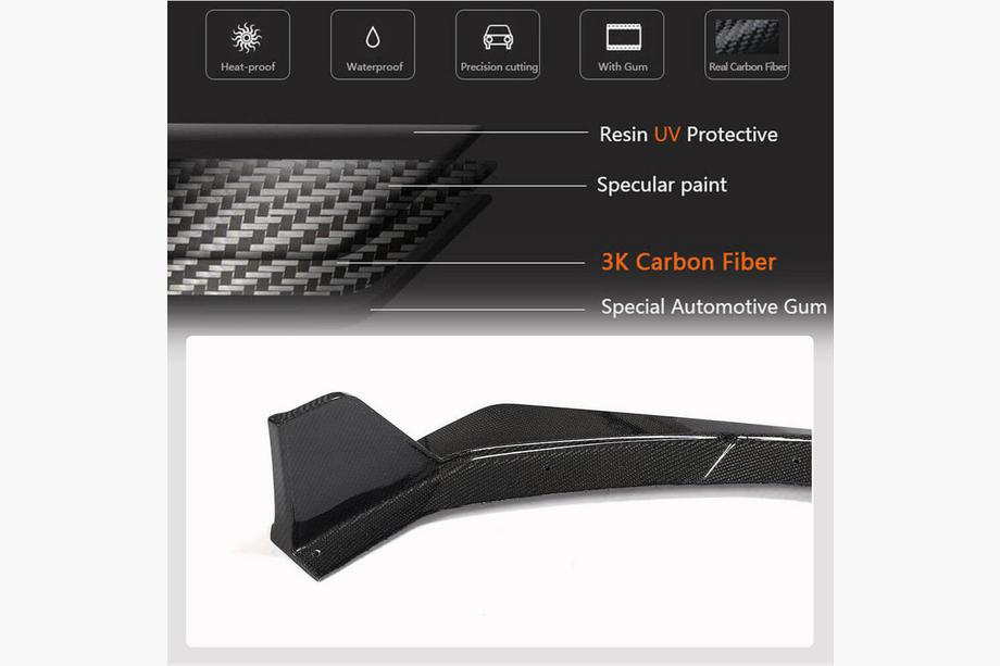 Subaru BRZ 2021- Frontlippe V1 für Frontstoßstange (2021-2023, Carbon) Foto 5