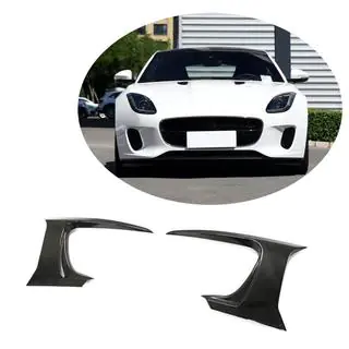 Carbon Frontstoßstangen Abdeckungen (für Base 2017-2019) Jaguar F-Type 2013-2024 Foto 1