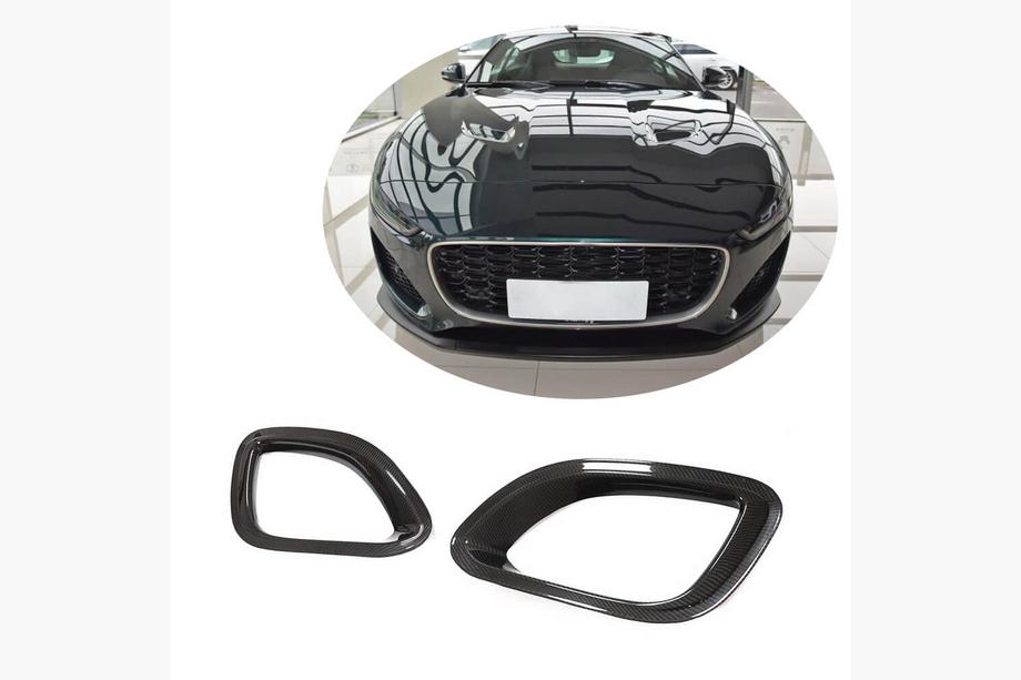 Jaguar F-Type 2013-2024 Carbon Frontstoßstangen Abdeckungen (für Base 2021+) Image