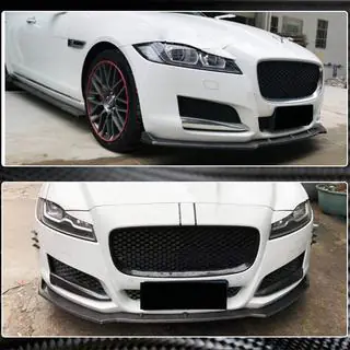 Frontstoßstange Lippe Aufsatz (2016-2020, Carbon) Jaguar XF 2016- Foto 4
