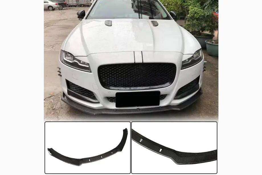 Jaguar XF 2016- Frontstoßstange Lippe Aufsatz (2016-2020, Carbon) Image