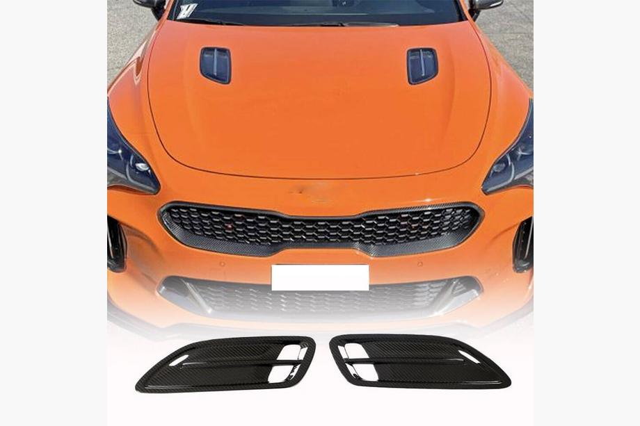 Kia Stinger 2017-2023 Motorhaubenabdeckung (Carbon) Image