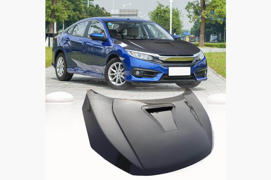 Honda Civic Sedan X 2016-2021 Motorhaube (Carbon) Image