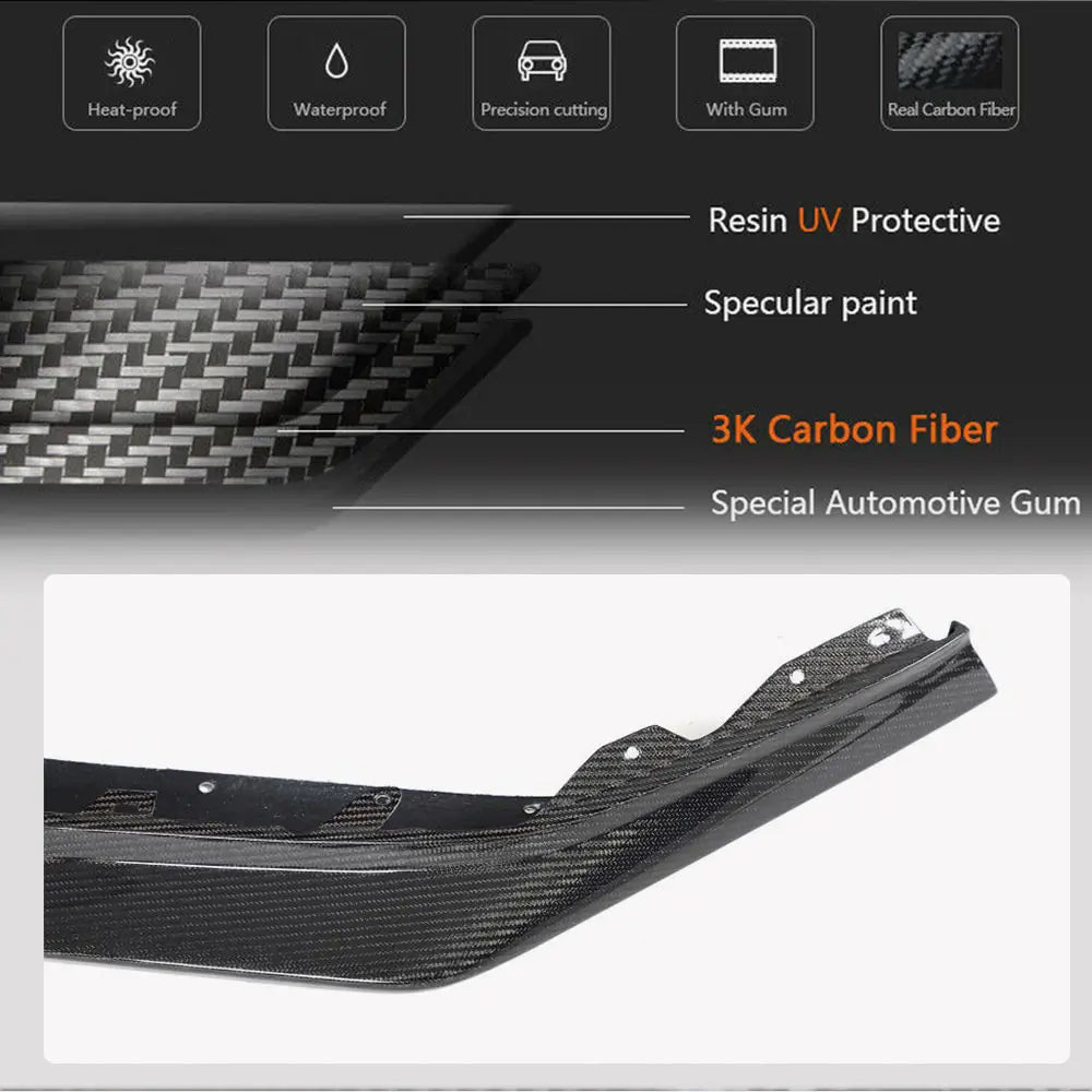 Frontstoßstangen Lippe Aufsatz (für Z06, 2020-2024, Carbon) Chevrolet Corvette C8 2019- Foto 3
