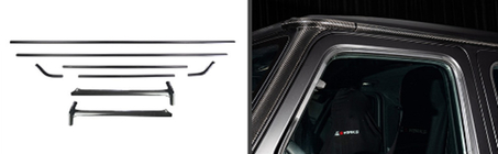 Mercedes G class W465 2025- Carbon Abdeckungen für A-Säulen und Dach Foto 2