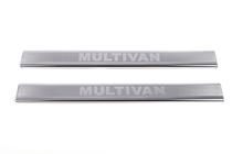 Volkswagen T4 Caravelle/Multivan 1990–2003 Einstiegsleisten Abdeckungen LASER (2 Stk, Edelstahl) Multivan Foto 2