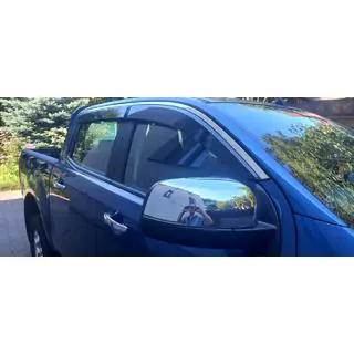 Windabweiser mit Chromleisten Niken Luxury (2015-2022, 4 Stk) Foto 4