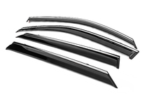 Peugeot 2008 2019- Windabweiser mit Chromleiste Niken Luxury (4 Stk) Foto 2