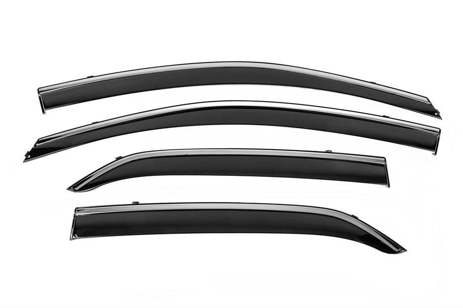 Toyota Corolla 2007-2013 Windabweiser mit Chromleiste Niken Luxury (4 Stk) Image