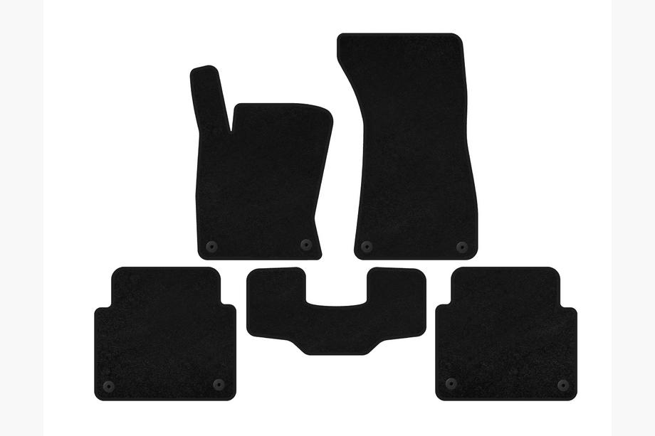 Audi A8 2002-2009 Textil Fußmatten Deluxe (Short, Schwarz) Image