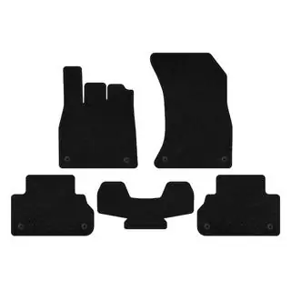Textil Fußmatten Deluxe (Schwarz)