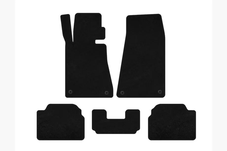 BMW 5 Series E34 1988-1995 Textil Fußmatten Deluxe (schwarz) Image