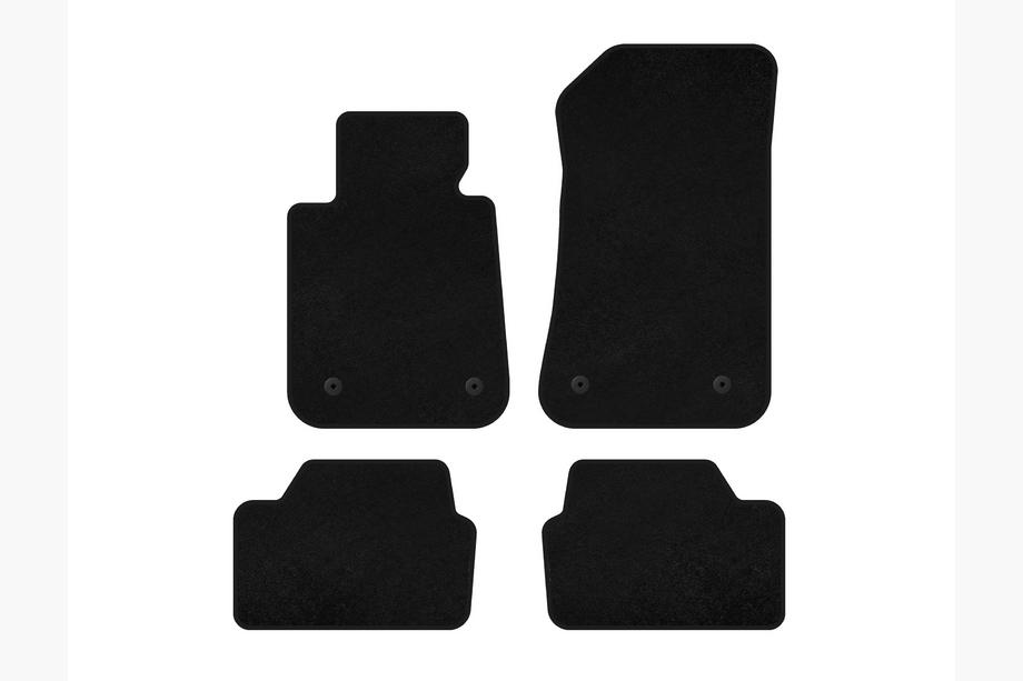 BMW 1 Series E81/E82/E87/E88 2004-2011 Textil Fußmatten Deluxe (Schwarz) Image