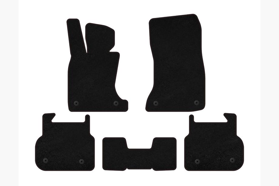 BMW 7 Series F01/F02 2008-2015 Textil Fußmatten Deluxe (für F01, schwarz) Image