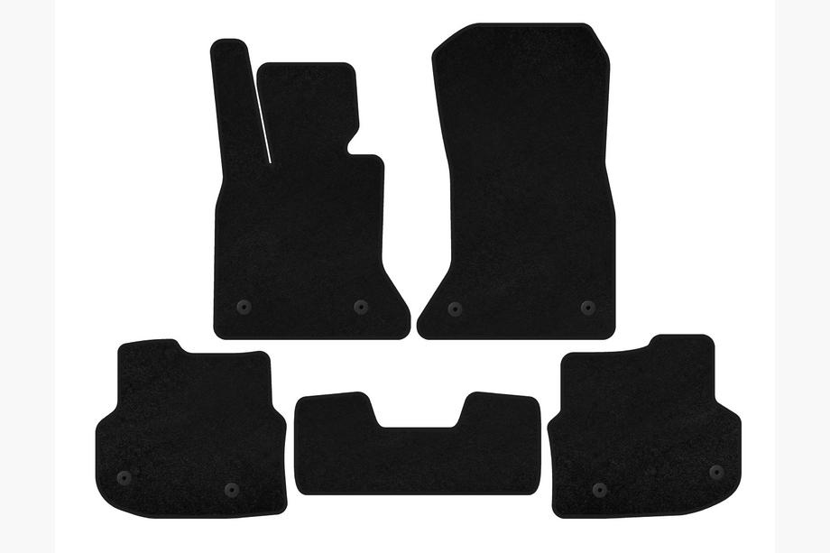 BMW 5 Series F10/F11 2010–2016 Textil Fußmatten Deluxe (2010-2013, Schwarz) Image