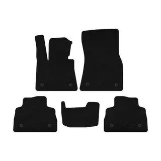 Textil Fußmatten Deluxe (Schwarz)