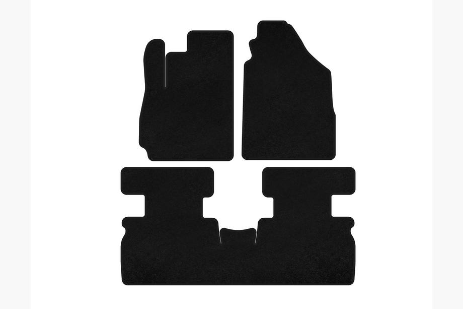 Jetour X70 2018- Textil Fußmatten Deluxe (2 Reihen, Schwarz) Image