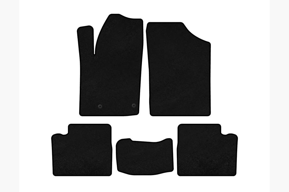 Citroen Berlingo 1996-2008 Textil Fußmatten Deluxe (Schwarz) Image