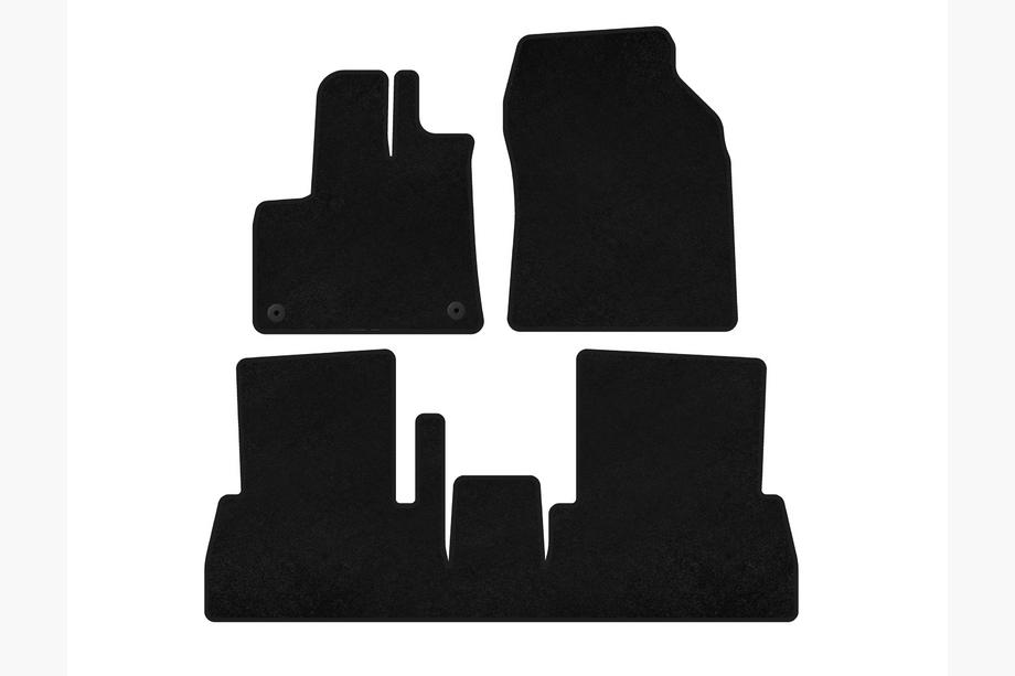 Citroen Berlingo/Multispace 2018- Textil Fußmatten Deluxe (Schaltgetriebe, Schwarz) Image