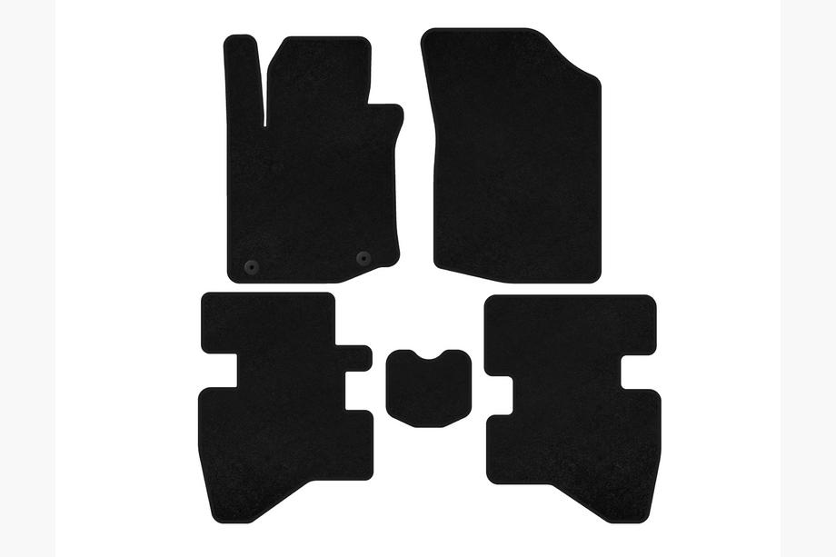 Citroen C-1 2005-2014 Textil Fußmatten Deluxe (HB, Schwarz) Image