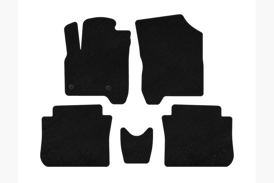 Citroen C-3 Picasso 2010-2017 Textil Fußmatten Deluxe (Schwarz) Image