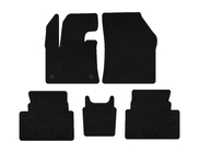 Citroen C5 Aircross 2017-2025 Textil-Fußmatten Deluxe (Boden-Gaspedal, Schwarz) Foto 1