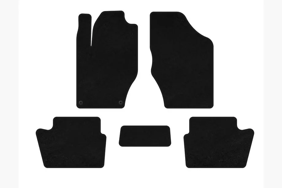 Citroen DS-4 2010-2015 Textil Fußmatten Deluxe (HB, Vor Facelift, Schwarz) Image