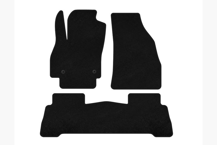 Fiat Fiorino/Qubo 2008-2024 Textil-Fußmatten Deluxe (Für Fiorino, Schwarz) Foto 1
