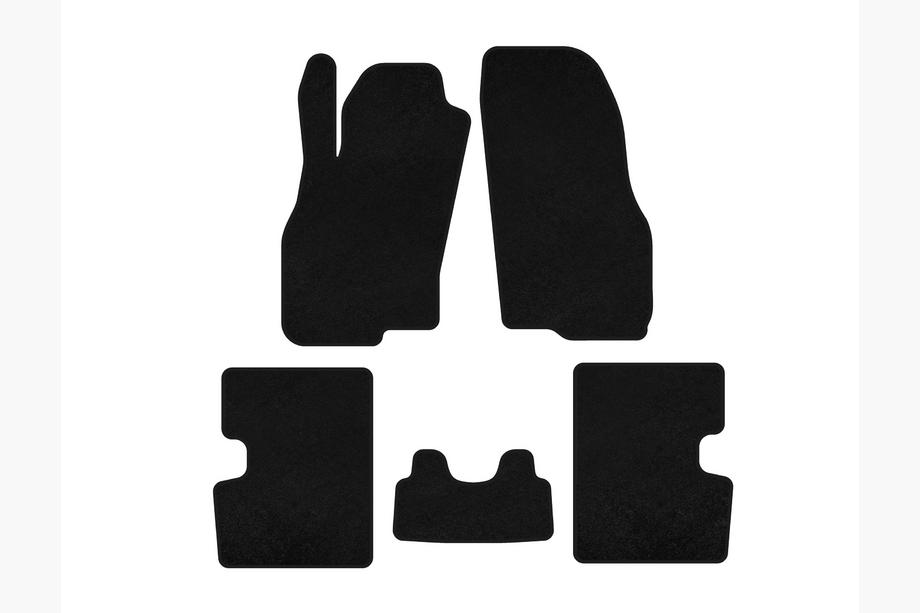 Fiat Punto Grande/EVO 2006-2018 Textil Fußmatten Deluxe (HB, 5-Türer, Vor Facelift, Schwarz) Image