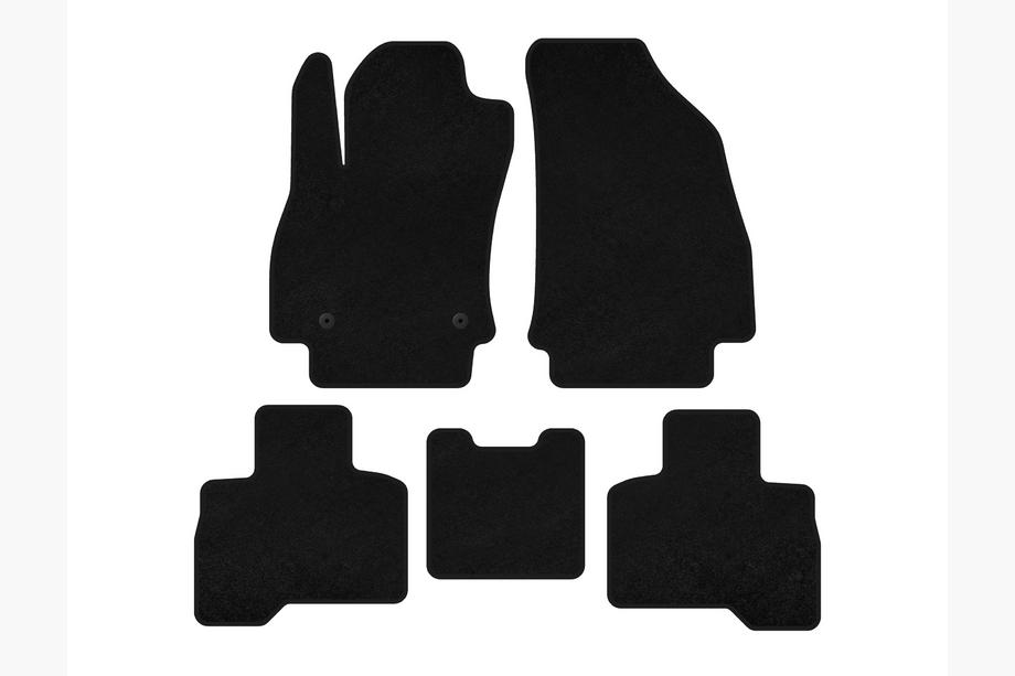 Fiat Fiorino/Qubo 2008-2024 Textil-Fußmatten Deluxe (Für Qubo 2008-2016, Schwarz) Image