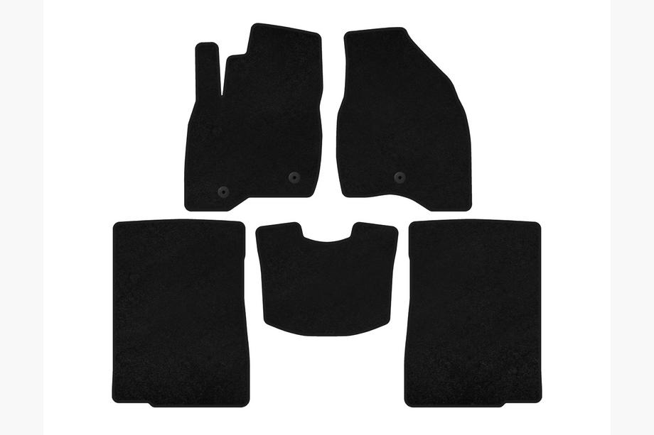Ford Explorer 2011-2019 Textil Fußmatten Deluxe (2015-2017, 2 Reihen, 7-Sitzer, schwarz) Image