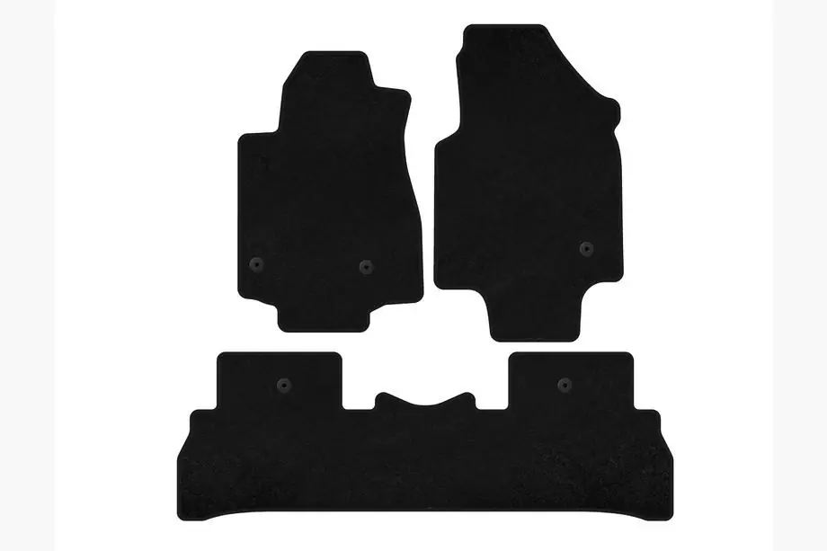 Honda Pilot 2008-2015 Textil-Fußmatten Deluxe (2008-2012, 7-Sitzer, schwarz) Image