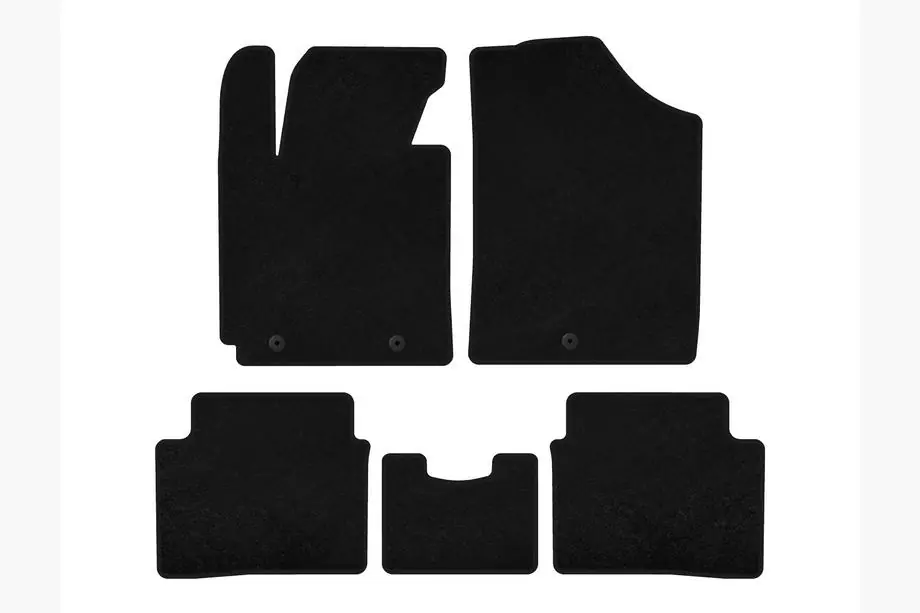 Hyundai Veloster 2011-2017 Textil Fußmatten Deluxe (Schwarz) Image