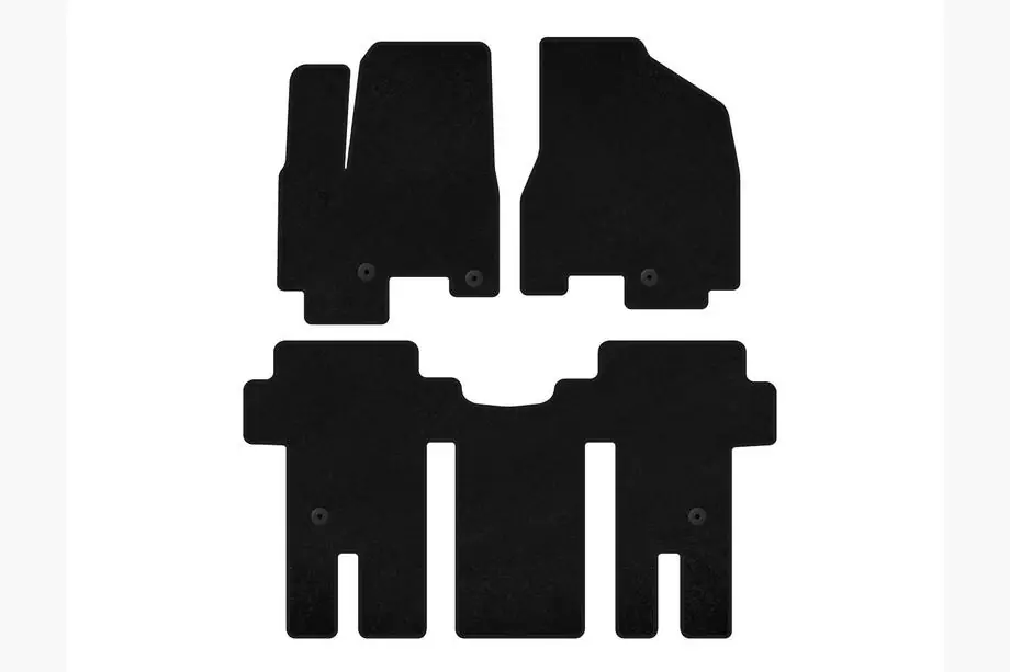 Kia Carnival 2014-2020 Textil Fußmatten Deluxe (Komplettset, Schwarz) Image