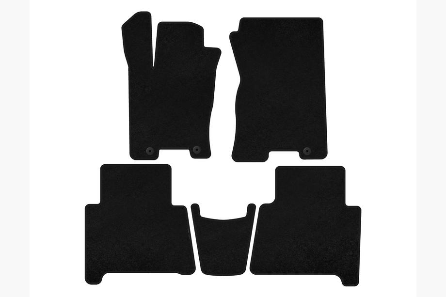 Kia Mohave 2008-2016 Textil Fußmatten Deluxe (2 Reihen, Schwarz) Image