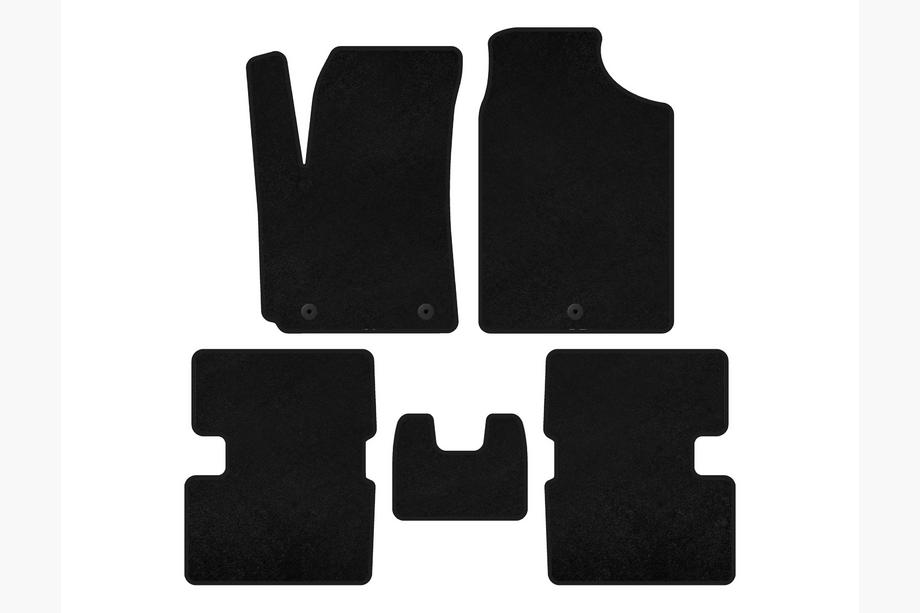 Kia Picanto 2016- Textil Fußmatten Deluxe (HB, Schwarz) Image