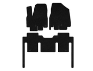 Kia Sedona 2014-2020 Textil Fußmatten Deluxe (voller Innenraum, 8-Sitzer, schwarz) Foto 1