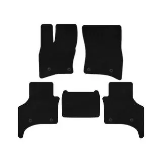 Textil Fußmatten Deluxe (5-Türer, Schwarz)