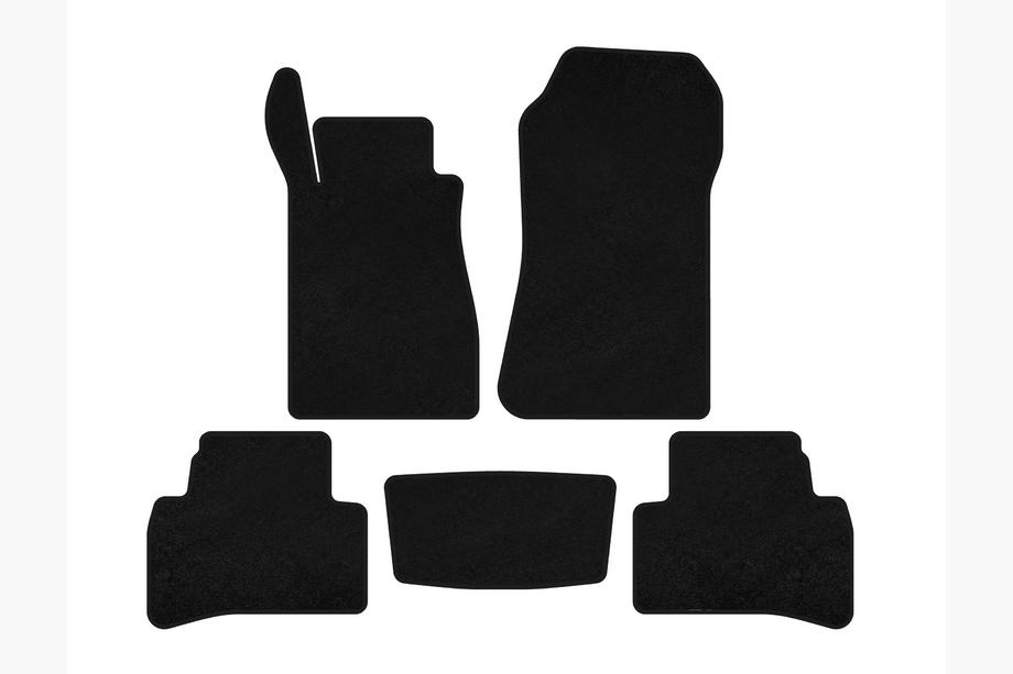Mercedes CLK W208 1997-2002 Textil Fußmatten Deluxe (Coupé, Schwarz) Image