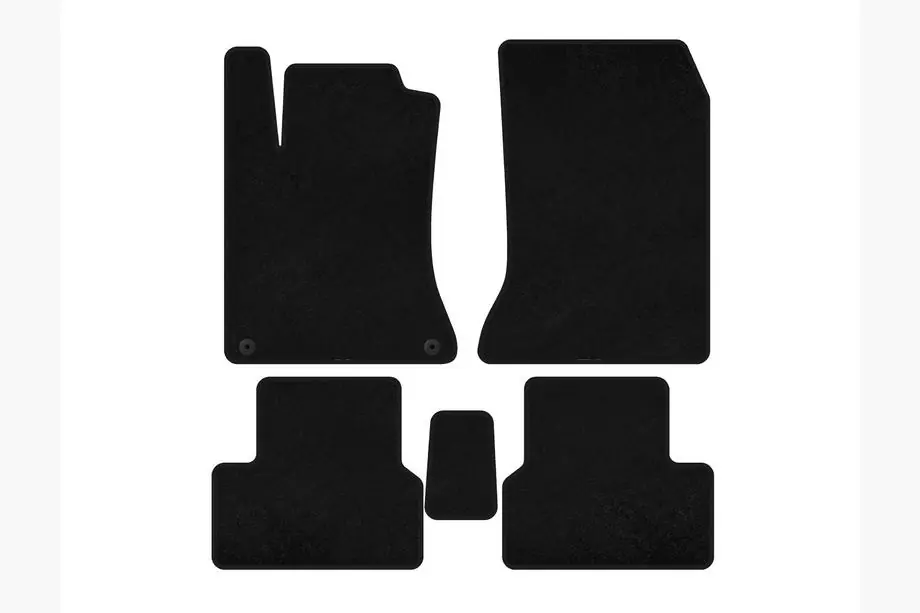 Mercedes B-class W246 2011-2018 Textil-Fußmatten Deluxe (2011-2014, Schwarz) Image
