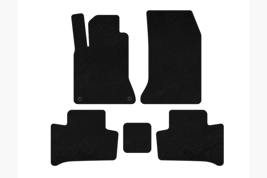 Mercedes B-class W246 2011-2018 Textil-Fußmatten Deluxe (2015-2018, Schwarz) Image