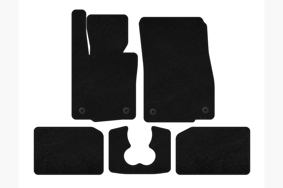 Mini Cooper F55/56/57 2014-2023 Textil Fußmatten Deluxe (für S F55, 5-türig, schwarz) Image