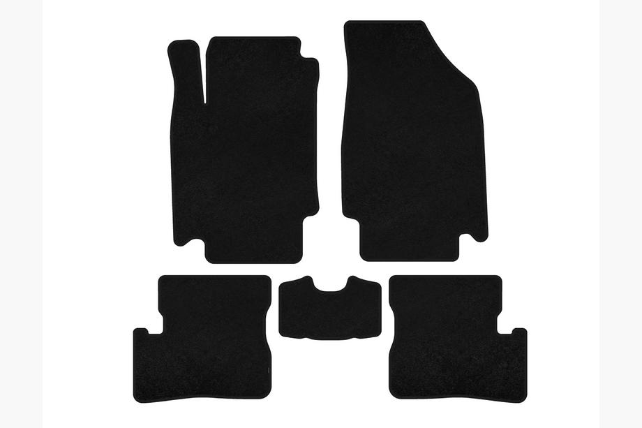 Nissan Micra K12 2003-2010 Textil Fußmatten Deluxe (HB, Schwarz) Image