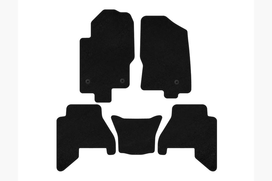 Nissan Pathfinder R51 2005-2014 Deluxe V2 Textil-Fußmatten (2 Reihen, Schwarz, 2010-2014) Foto 1